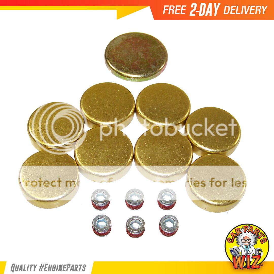 Freeze Plug Set Fits 9104 AM General Chevrolet Blazer C1500 6.2L OHV